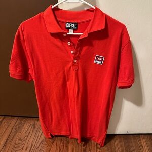 Diesel Red Polo Shirt Classic Style